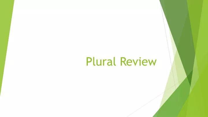 plural review