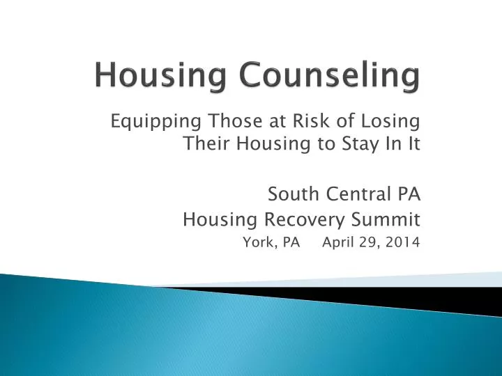 housing counseling