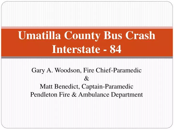 umatilla county bus crash interstate 84