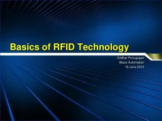 Basics of RFID Technology