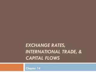 Exchange rates, international trade, &amp; capital flows