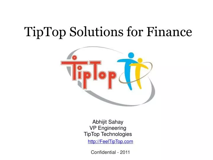 tiptop solutions for finance