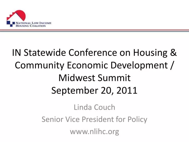 in statewide conference on housing community economic development midwest summit september 20 2011
