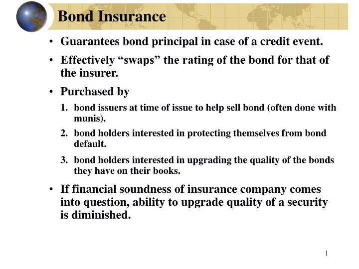bond insurance