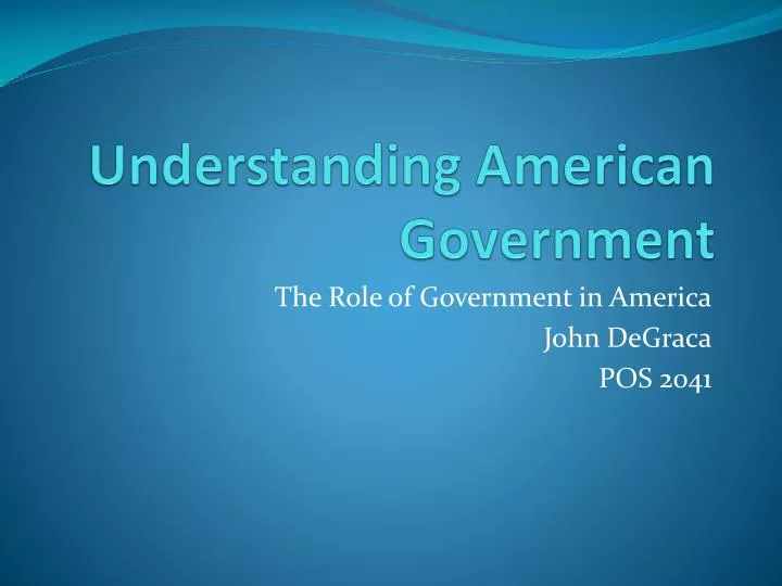 understanding american government