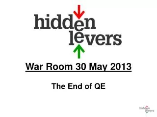 War Room 30 May 2013 The End of QE