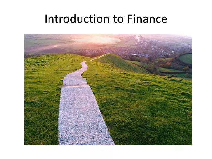 introduction to finance