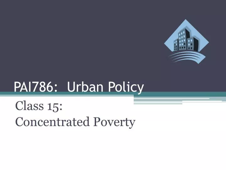pai786 urban policy