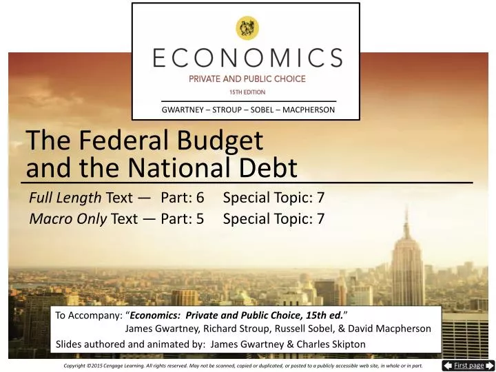 the federal budget and the national debt