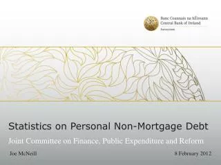 Statistics on Personal Non-Mortgage Debt