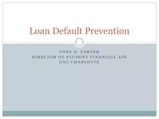Loan Default Prevention