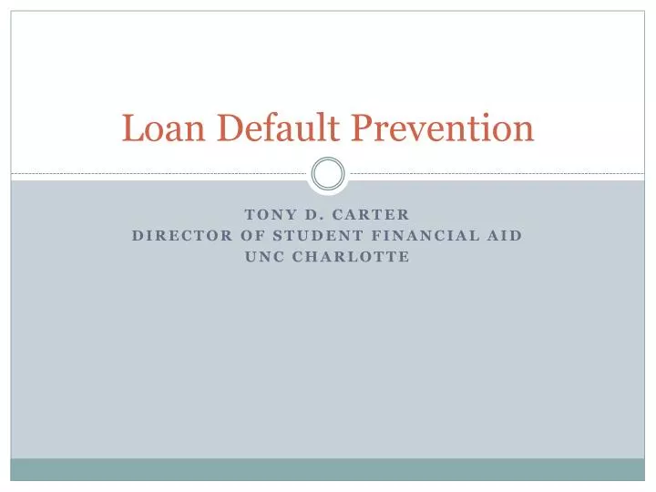 loan default prevention