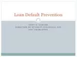 Loan Default Prevention - slide 1