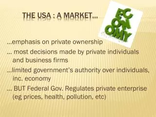 the usa : a market…