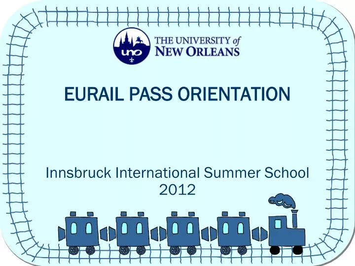 eurail pass orientation