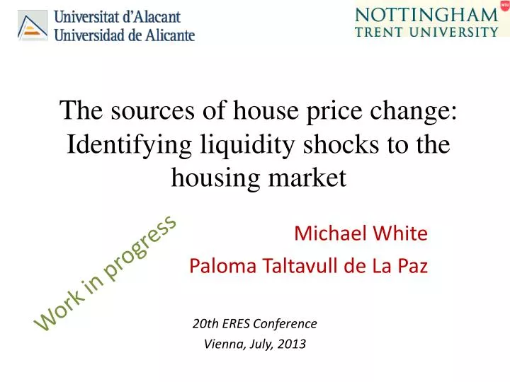 the sources of house price change identifying liquidity shocks to the housing market