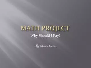 Math Project