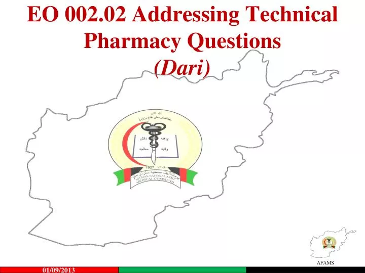 eo 002 02 addressing technical pharmacy questions dari