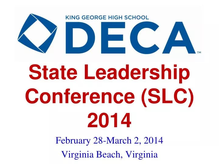 state leadership conference slc 2014