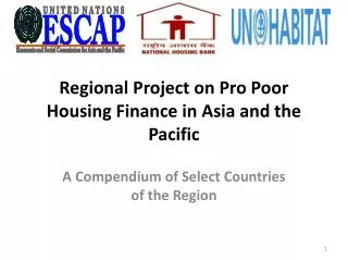 Regional Project on Pro Poor Housing Finance in Asia and the Pacific