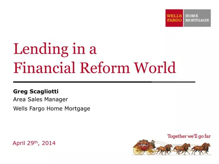 lending in a financial reform world