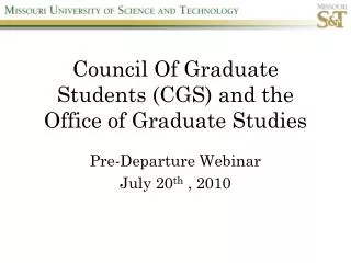 council of graduate students cgs and the office of graduate studies