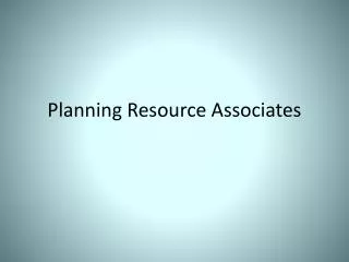 Planning Resource Associates