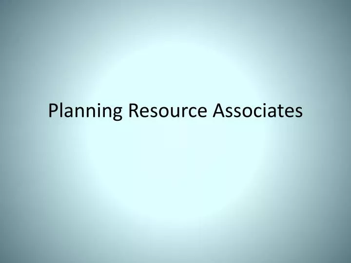 planning resource associates