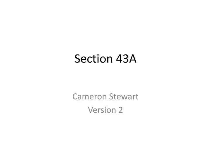 section 43a