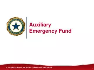 Auxiliary Emergency Fund