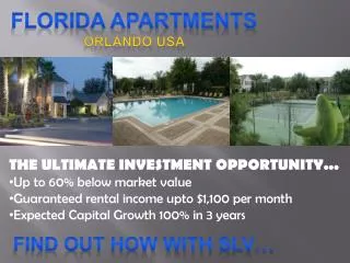 FLORIDA APARTMENTS Orlando USA