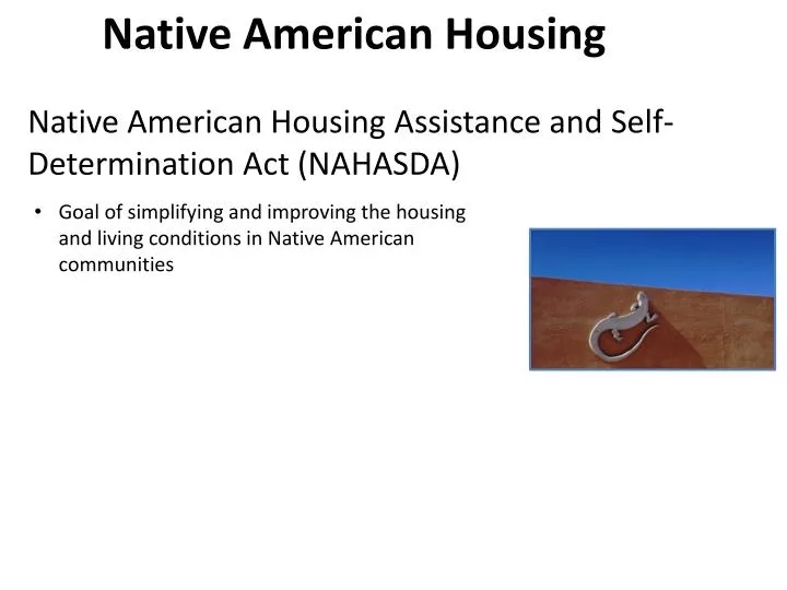 native american housing assistance and self determination act nahasda