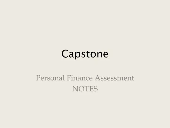 capstone