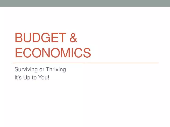 budget economics