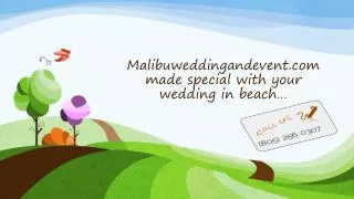 Malibu beach wedding packages-www.malibuweddingandevent.com