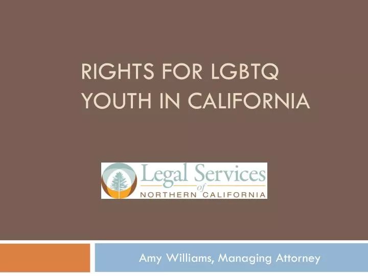rights for lgbtq youth in california
