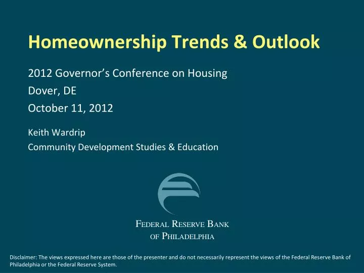 homeownership trends outlook
