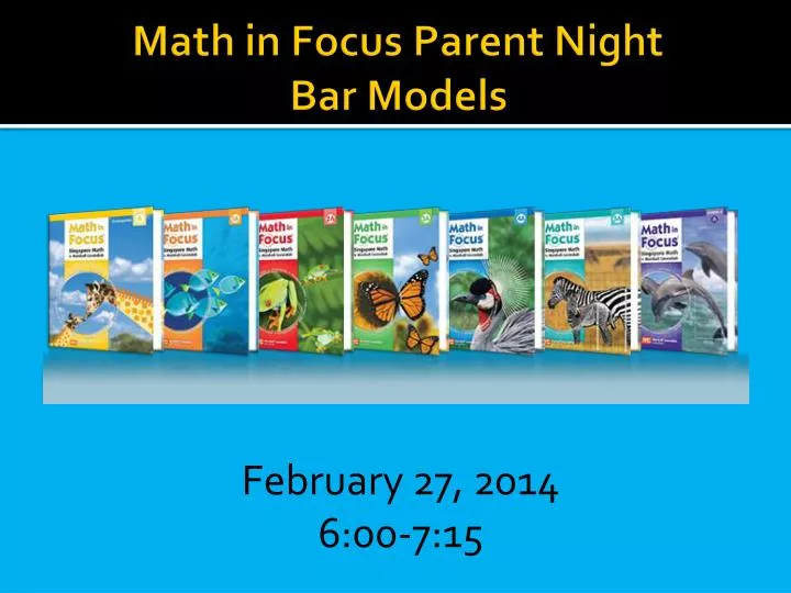 math in focus parent night bar models