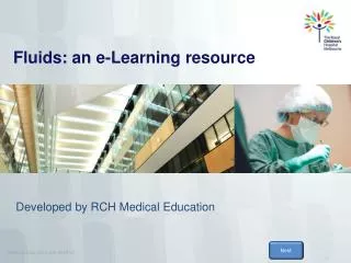 Fluids: an e-Learning resource