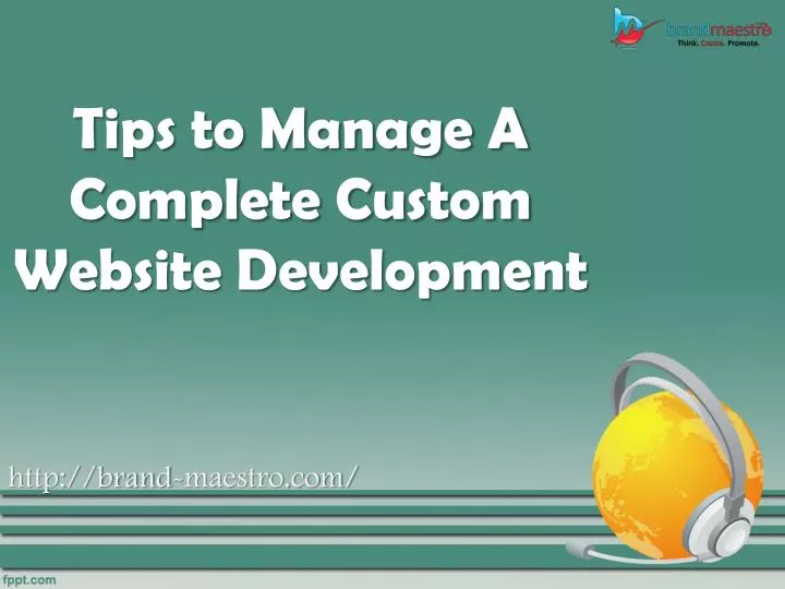 tips to manage a complete custom website development