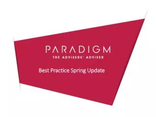 Best Practice Spring Update