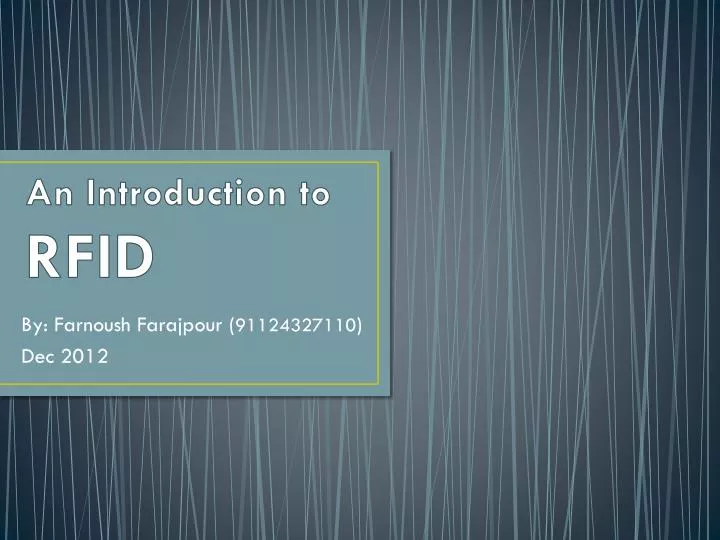 an introduction to rfid