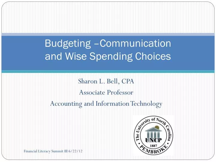 budgeting communication and wise spending choices