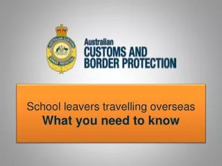 School leavers travelling overseas What you need to know