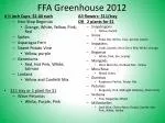 FFA Greenhouse 2012 - slide 1