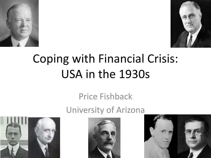 coping with financial crisis usa in the 1930s