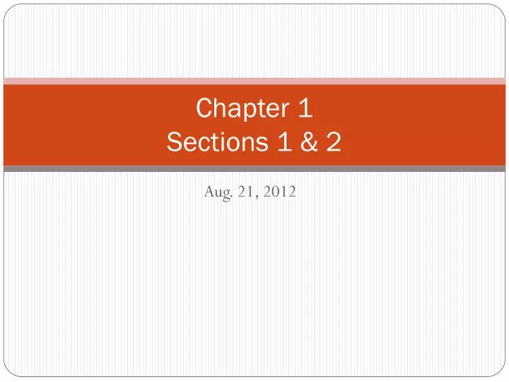 chapter 1 sections 1 2