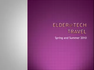 elder@tech travel