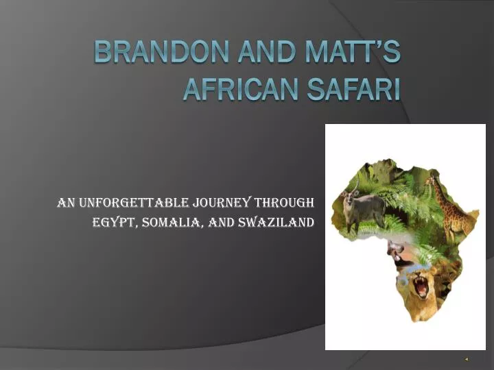 an unforgettable journey through egypt somalia and swaziland