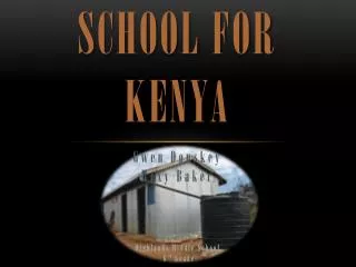 School for Kenya